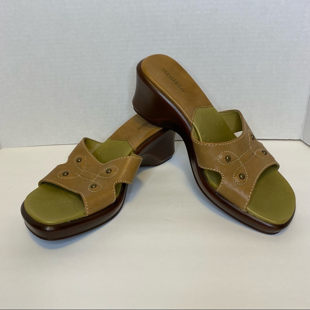 Azaleia Leather Sandals Tan Women’s Size 8.5M